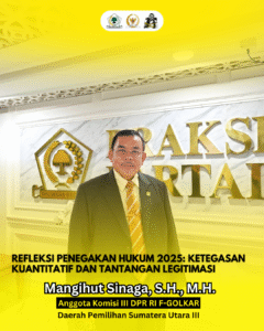 Refleksi Penegakan Hukum 2025: Ketegasan Kuantitatif dan Tantangan Legitimasi